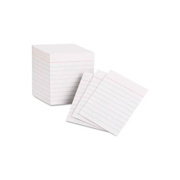 Half Size Index Cards Mini White